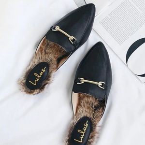 COPY - Faux Fur Loafer Slides